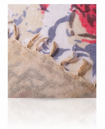 Палантин Женский W-ROSE.CHECKS/RED